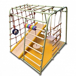  ДСК - Веселый малыш Maxi, горка мягкий бортик, цвет фисташковый (Вертикаль, Maxi _горка мягкий бортик фисташковый)